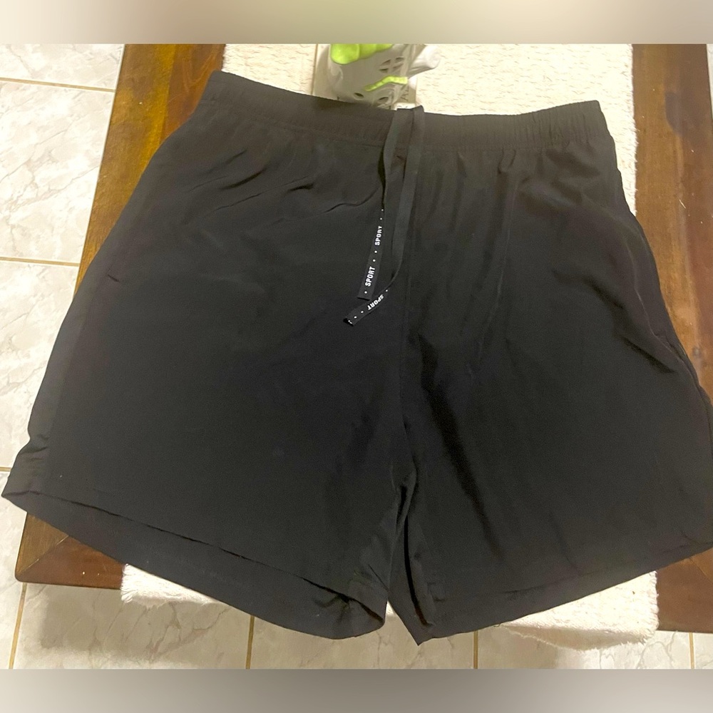 Black Men's Athletic Shorts